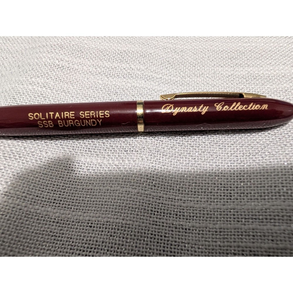 VTG Dynasty Collection Solitaire Series Ballpoint Pen Burgundy‎ Twist Action